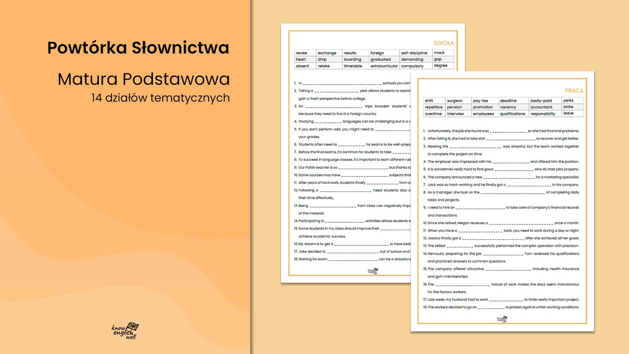 Powtórka słownictwa. Matura podstawowa - obrazek 2