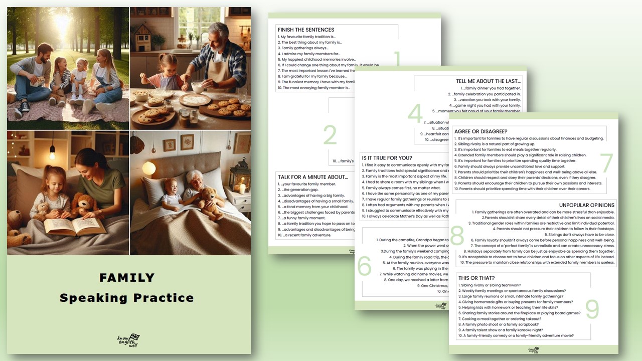 Family Speaking Practice - obrazek 2