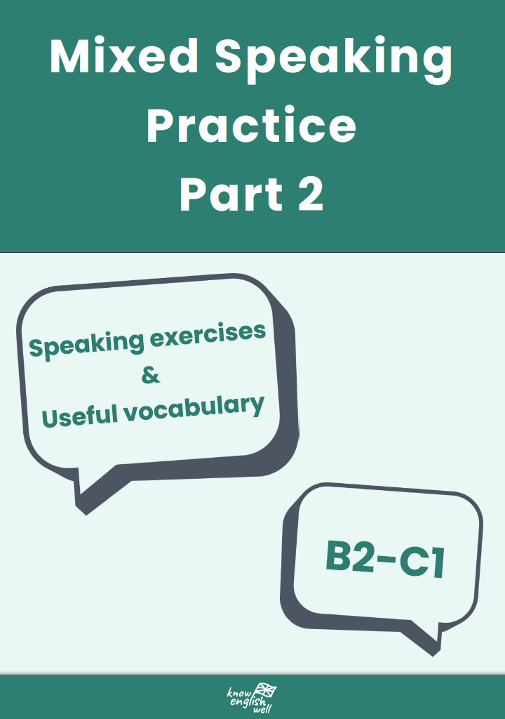 Mixed Speaking Practice B2–C1 Part 2