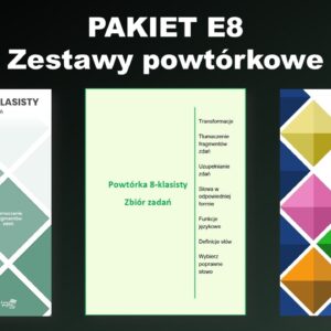 PAKIET E8: Zestawy powtórkowe